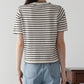 【SALE】レースリボンボーダーニット