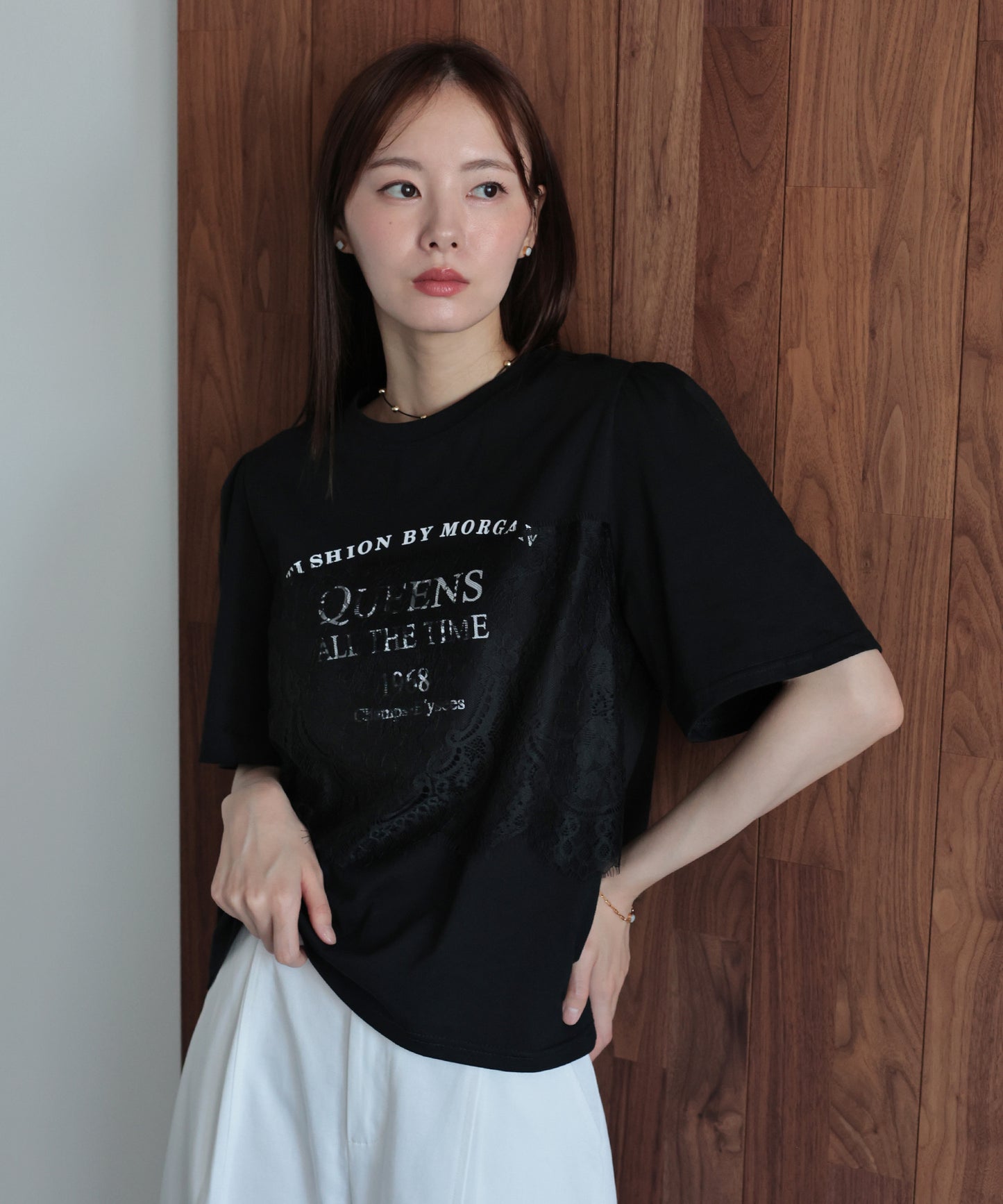 レースドッキングロゴTシャツ【メール便】