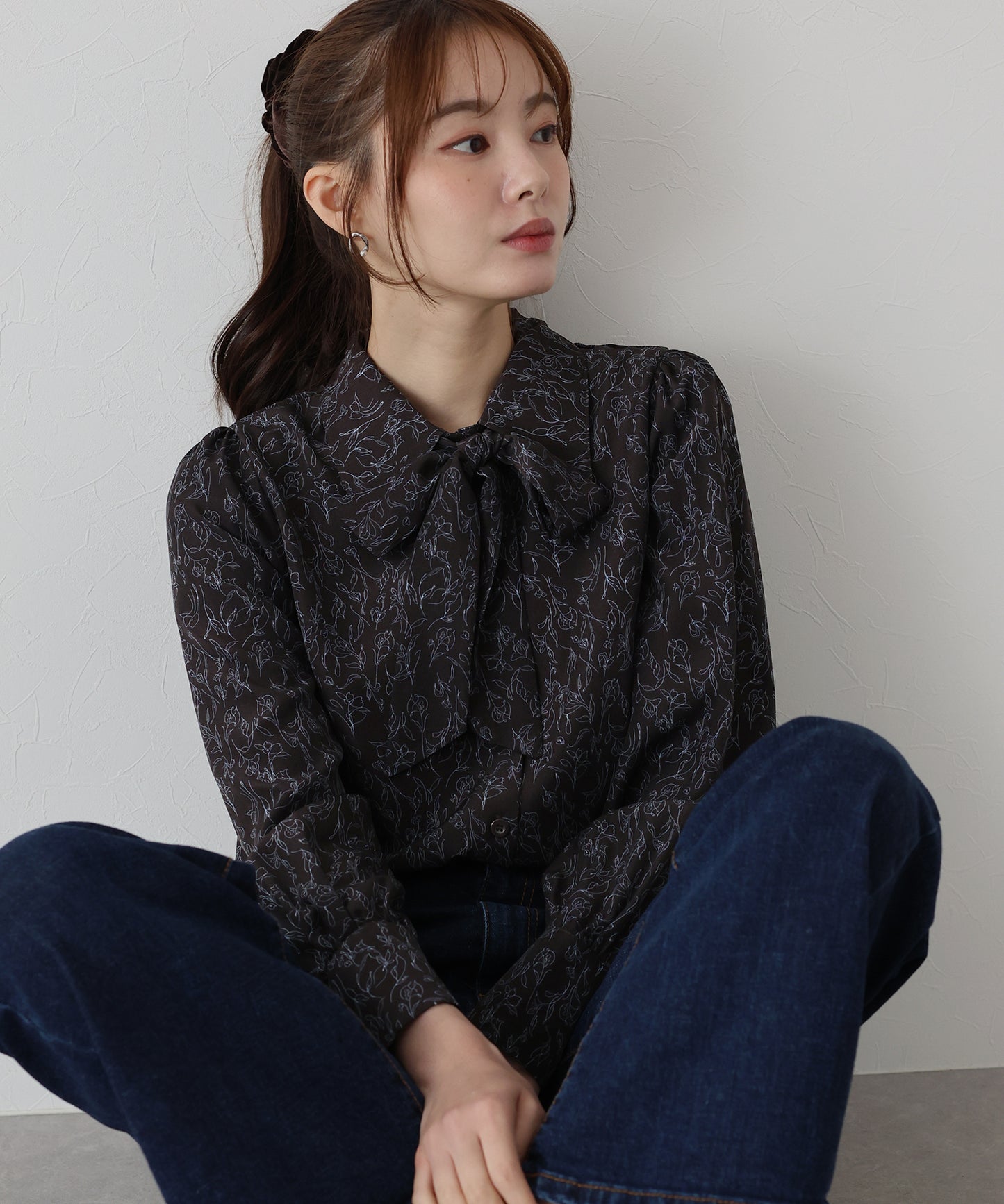 ボウタイリボンブラウス【ネコポス】