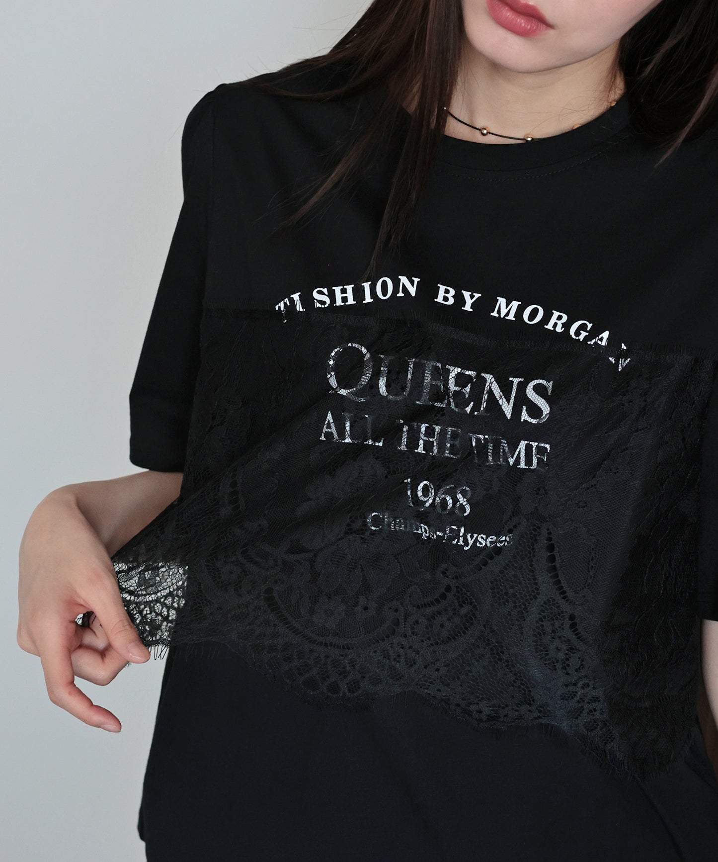 レースドッキングロゴTシャツ【メール便】