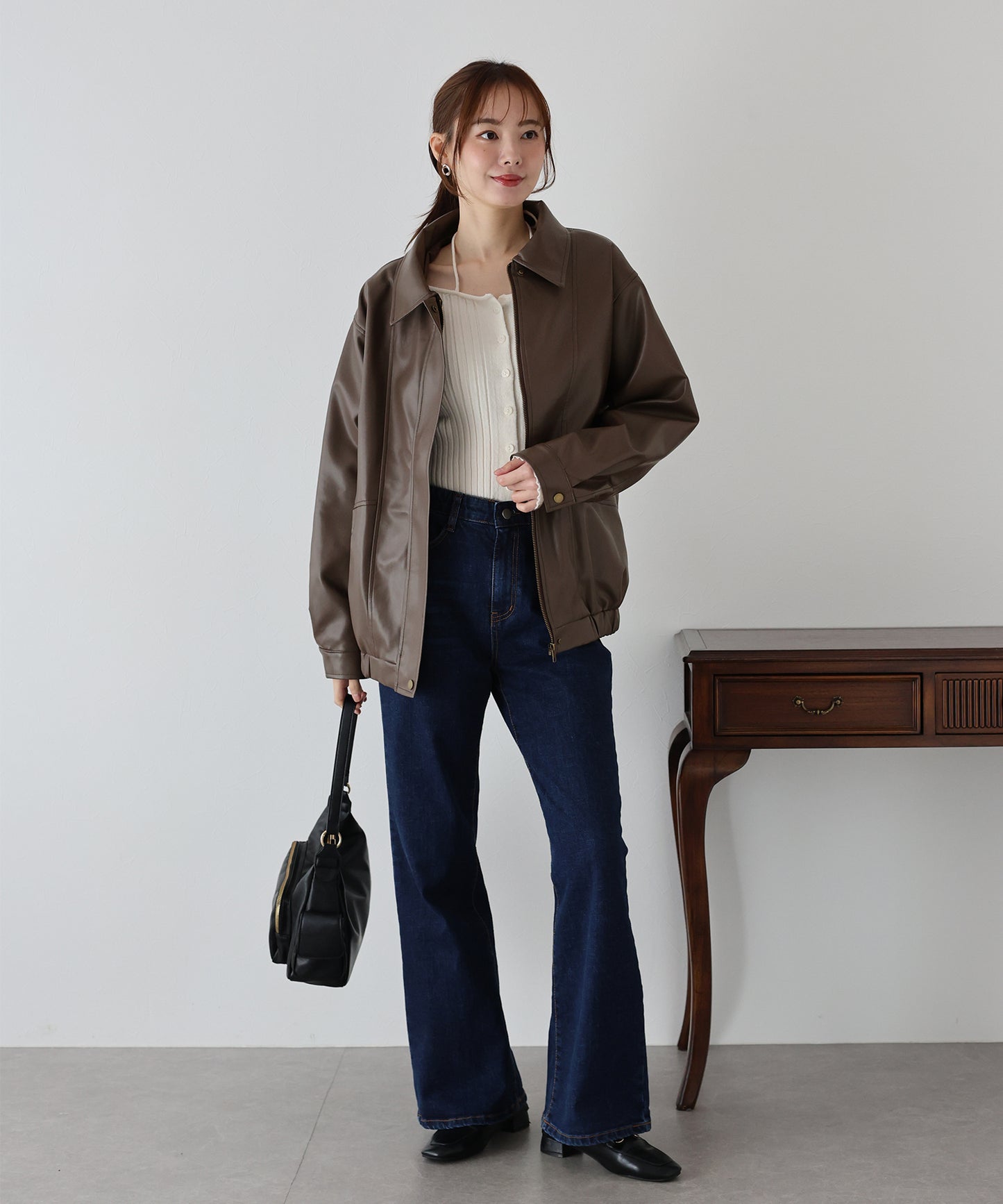 【早割5％OFF】フェイクレザージャケット