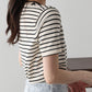 【SALE】レースリボンボーダーニット