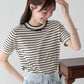 【SALE】レースリボンボーダーニット