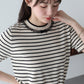 【SALE】レースリボンボーダーニット