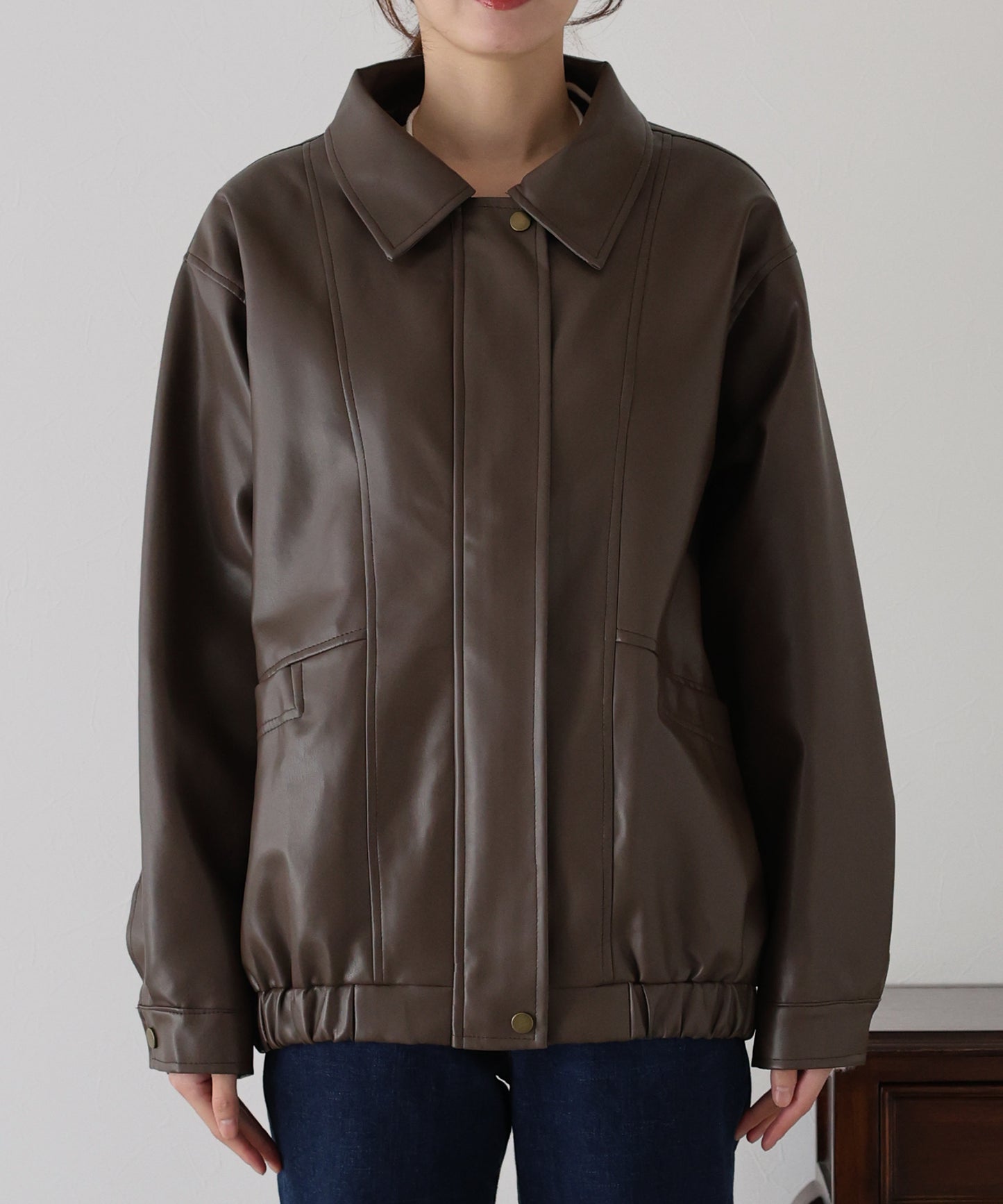 フェイクレザージャケット