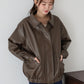 【早割5％OFF】フェイクレザージャケット