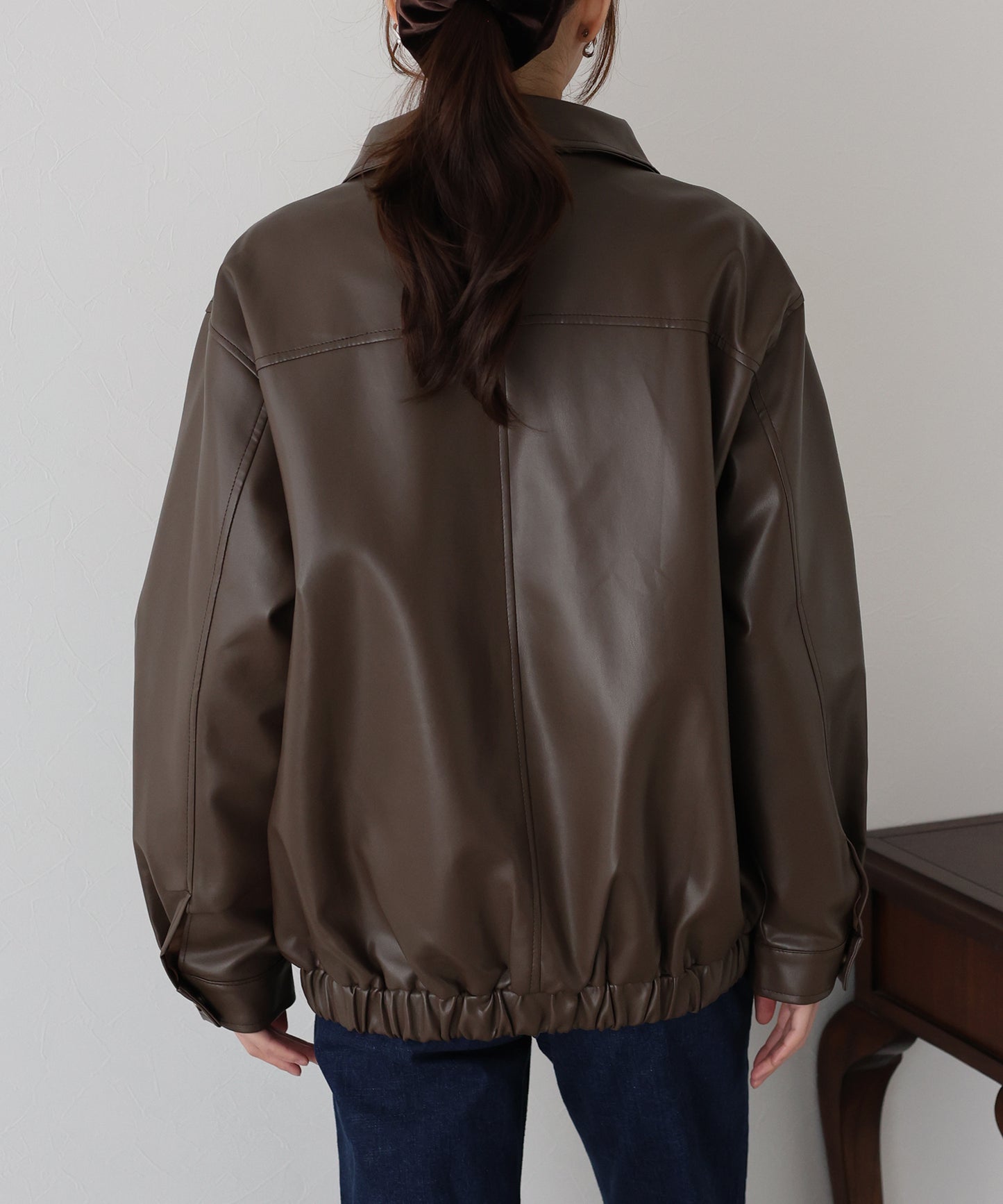 フェイクレザージャケット