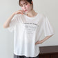 パール付きレースドッキングロゴTシャツ【メール便】