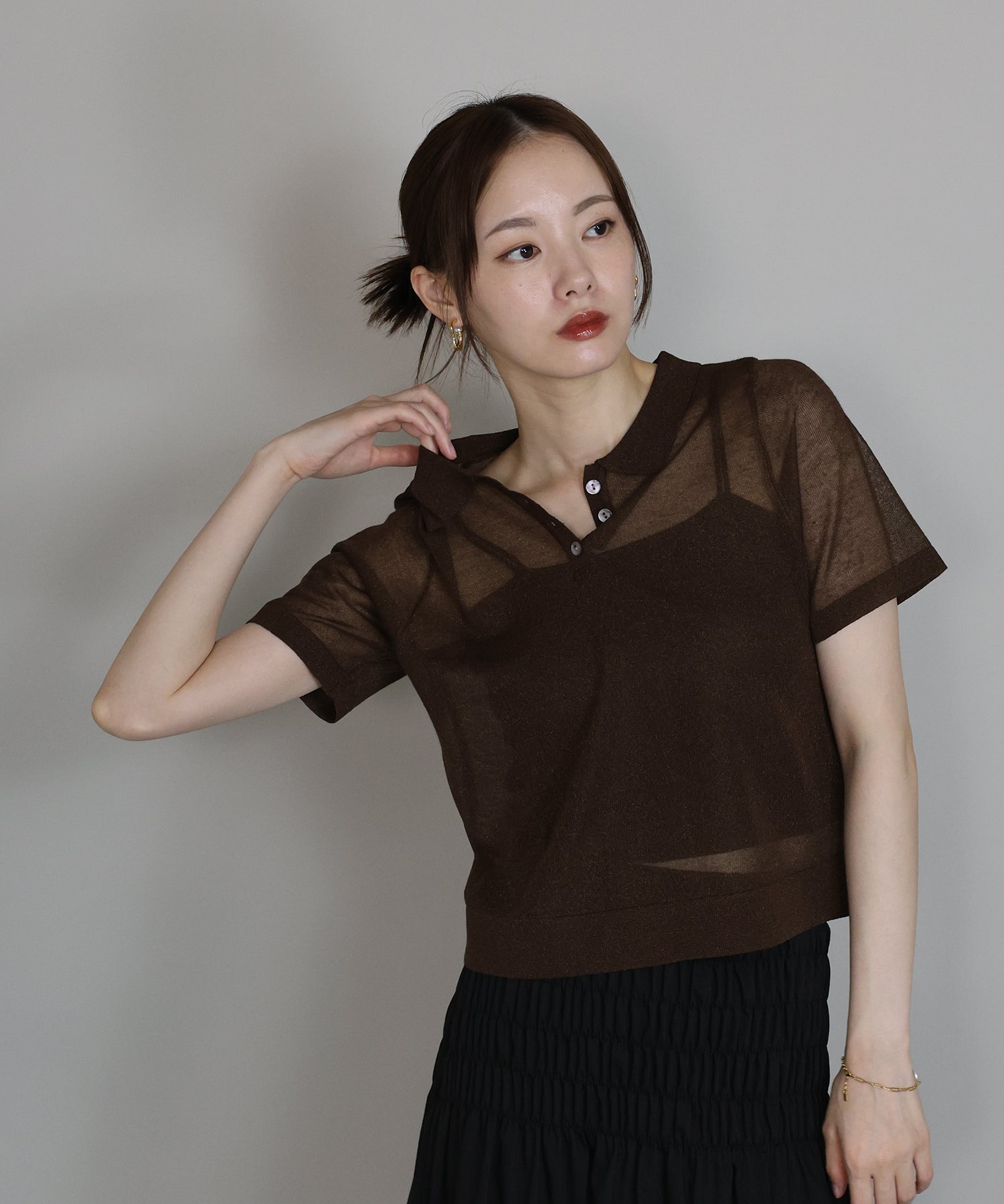 再お値下げ♪オーラリー半袖ポロニット BEAMS JAPAN（ビームス ジャパン）【8/7再値下げ】AURALEE