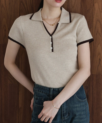 【早割5％OFF】バイカラースキッパーニット