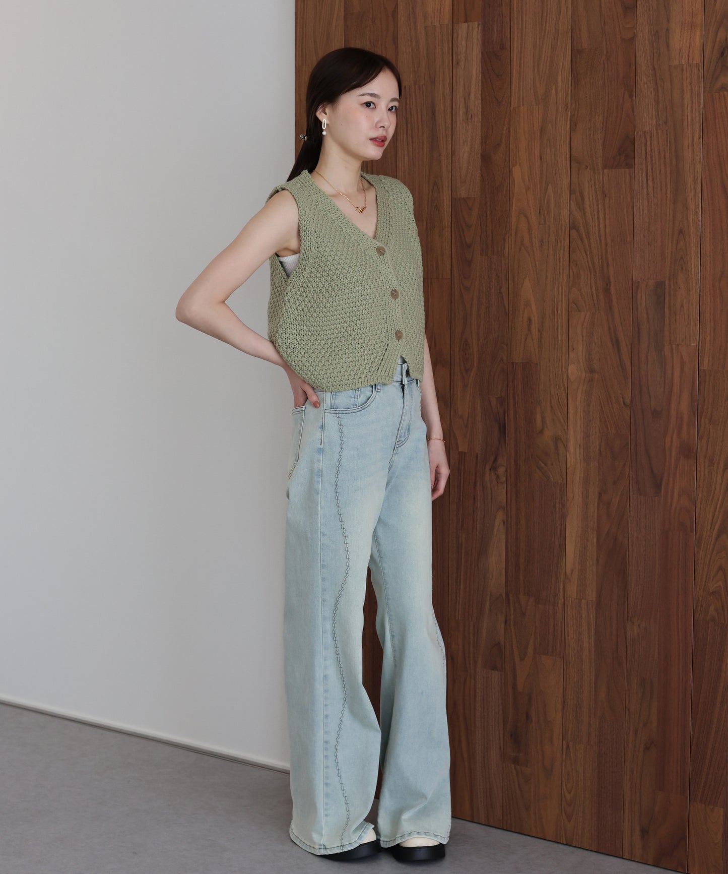 【早割5％OFF】ローゲージVネックベスト