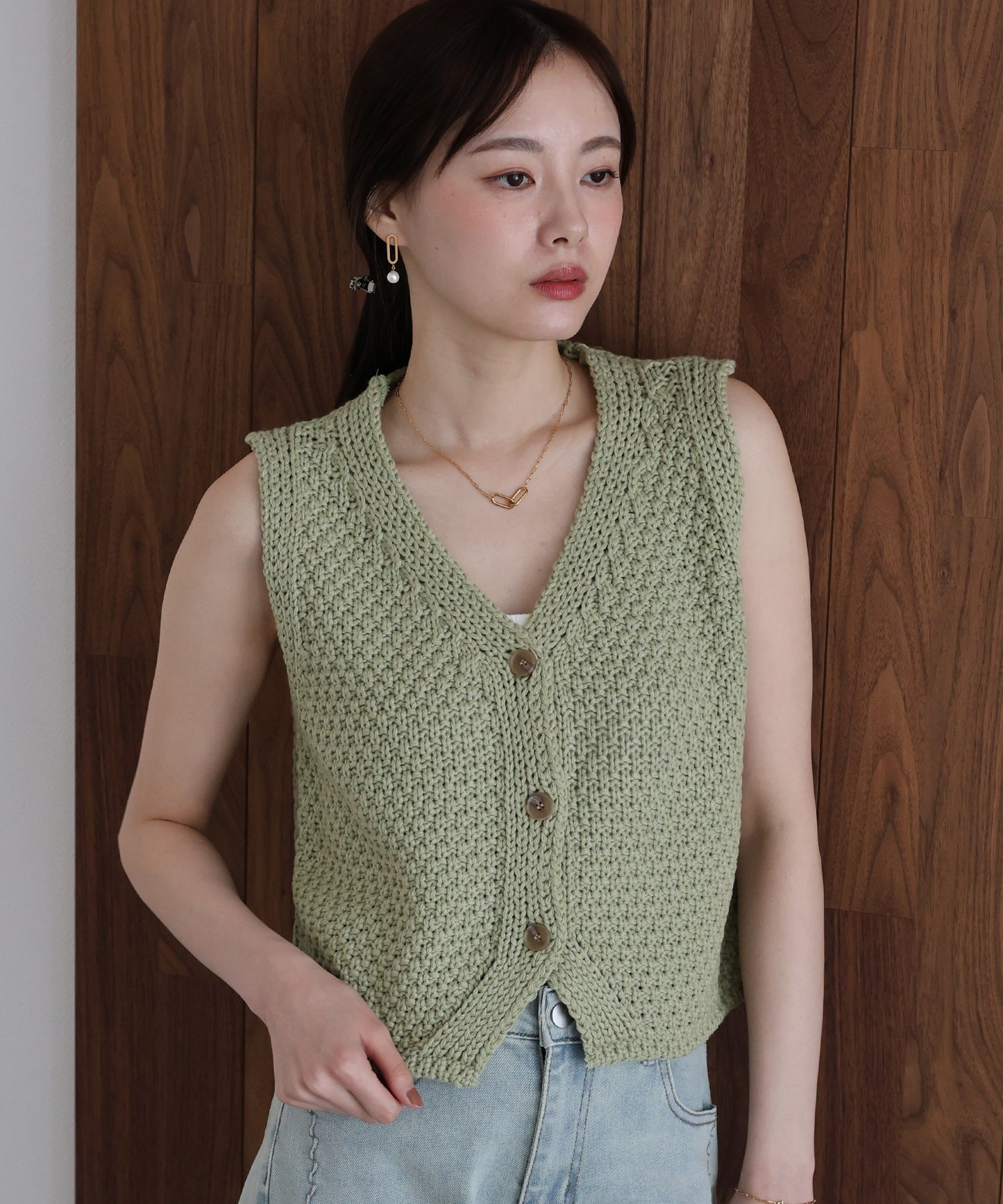 【早割5％OFF】ローゲージVネックベスト