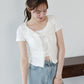 【早割5％OFF】トリムレースリボンカットソー【メール便】