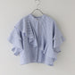 【新商品限定5％OFF（木）】[J by blue] 半袖フリルシャツ