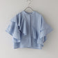 【新商品限定5％OFF（木）】[J by blue] 半袖フリルシャツ