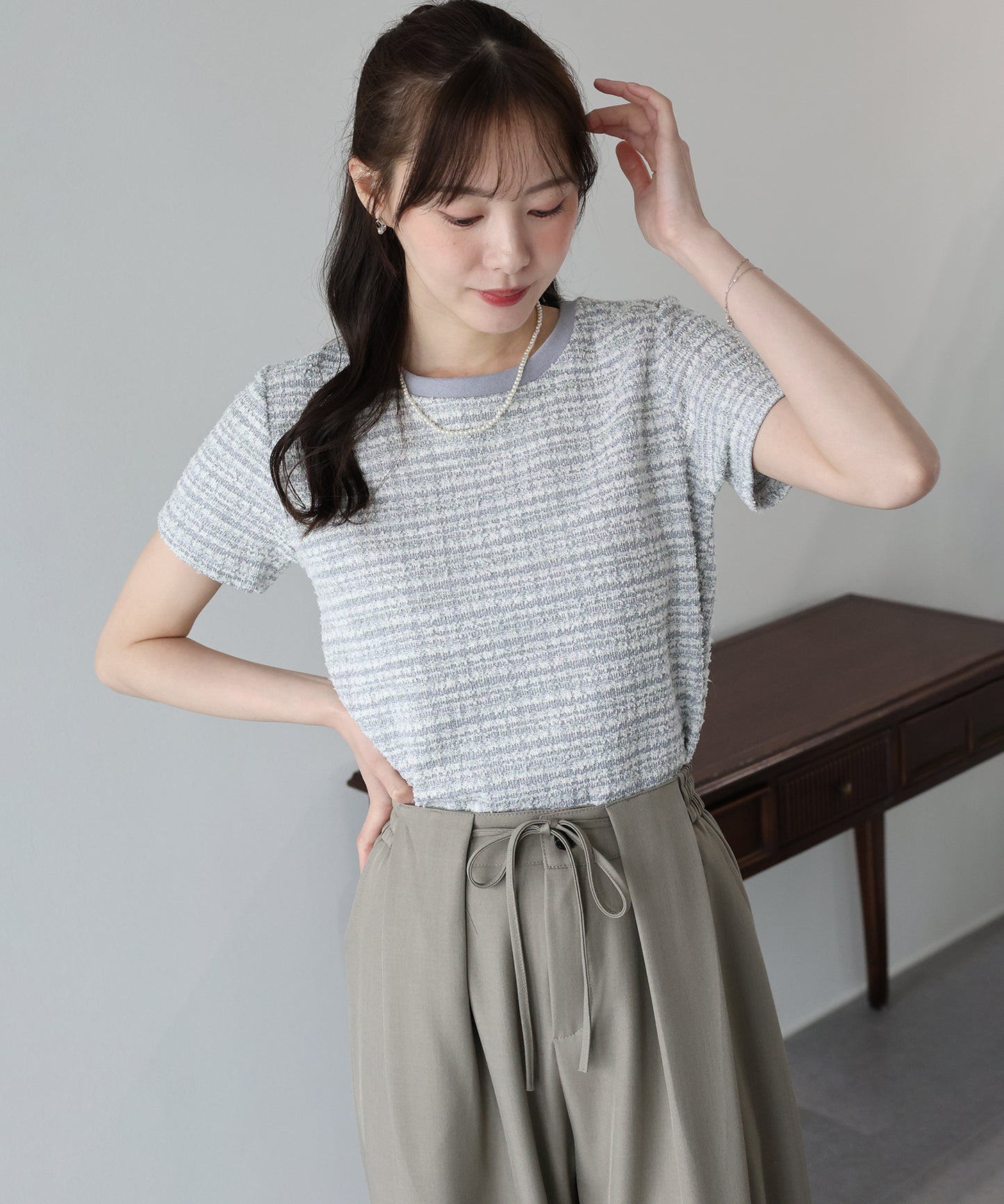 ツイードTシャツ【ネコポス】
