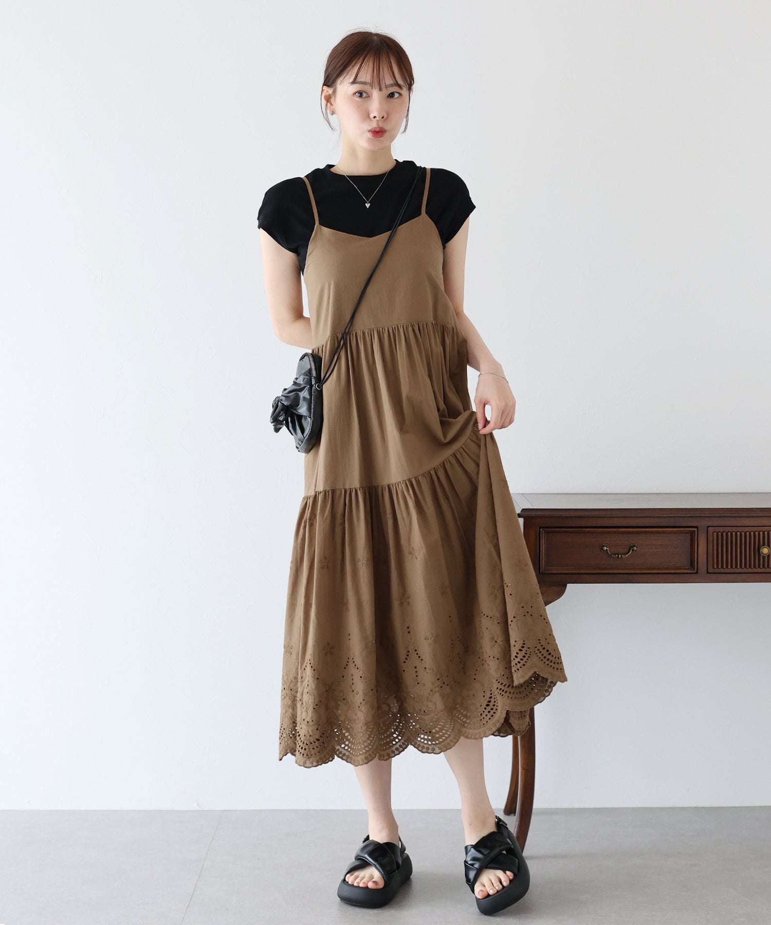 canaljean コットンレースキャミワンピ CANAL JEAN（キャナルジーン）の「smileyranna コットンレース