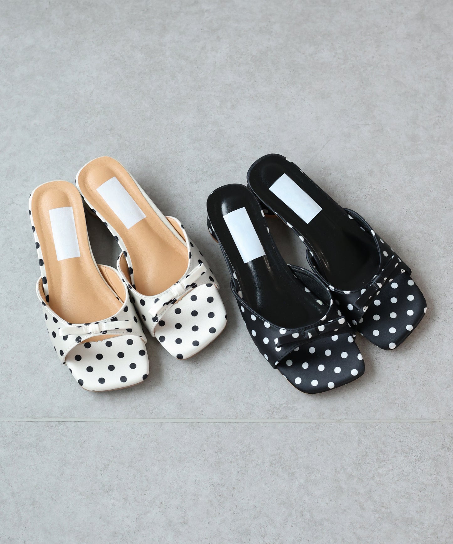 【早割5％OFF】ドットリボンパンプス