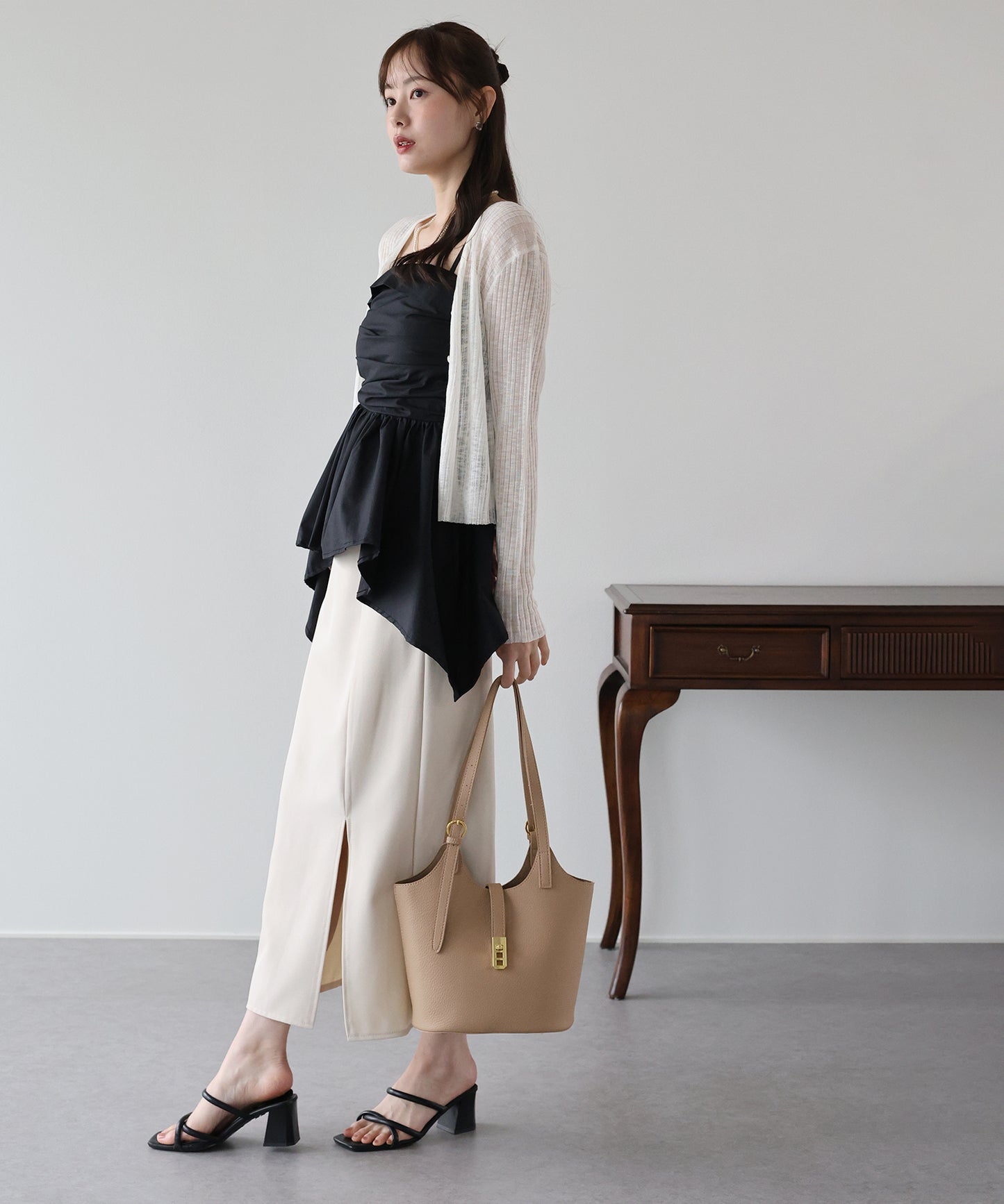 フェイクレザートートバッグ