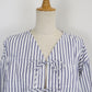 【TIME SALE】ストライプリボンブラウス【ネコポス】