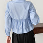 ティアードフリルペプラムブラウス【ネコポス】