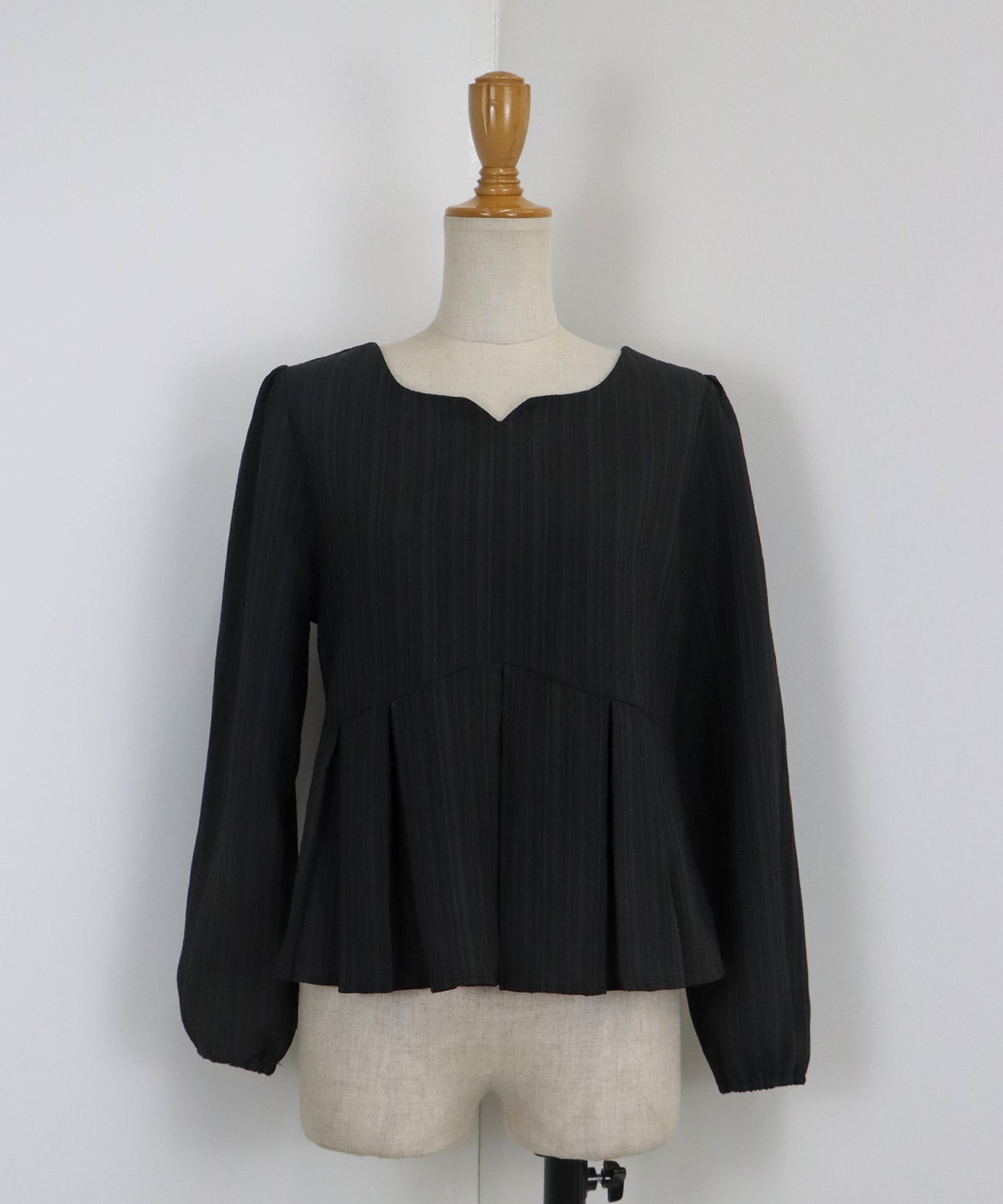 ハートネックプリーツブラウス【ネコポス】