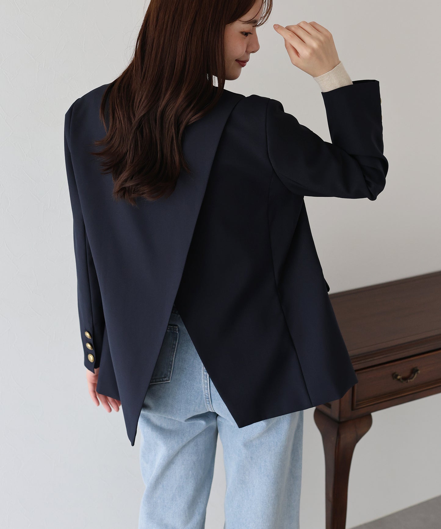 【早割5％OFF】バックスリットテーラードジャケット