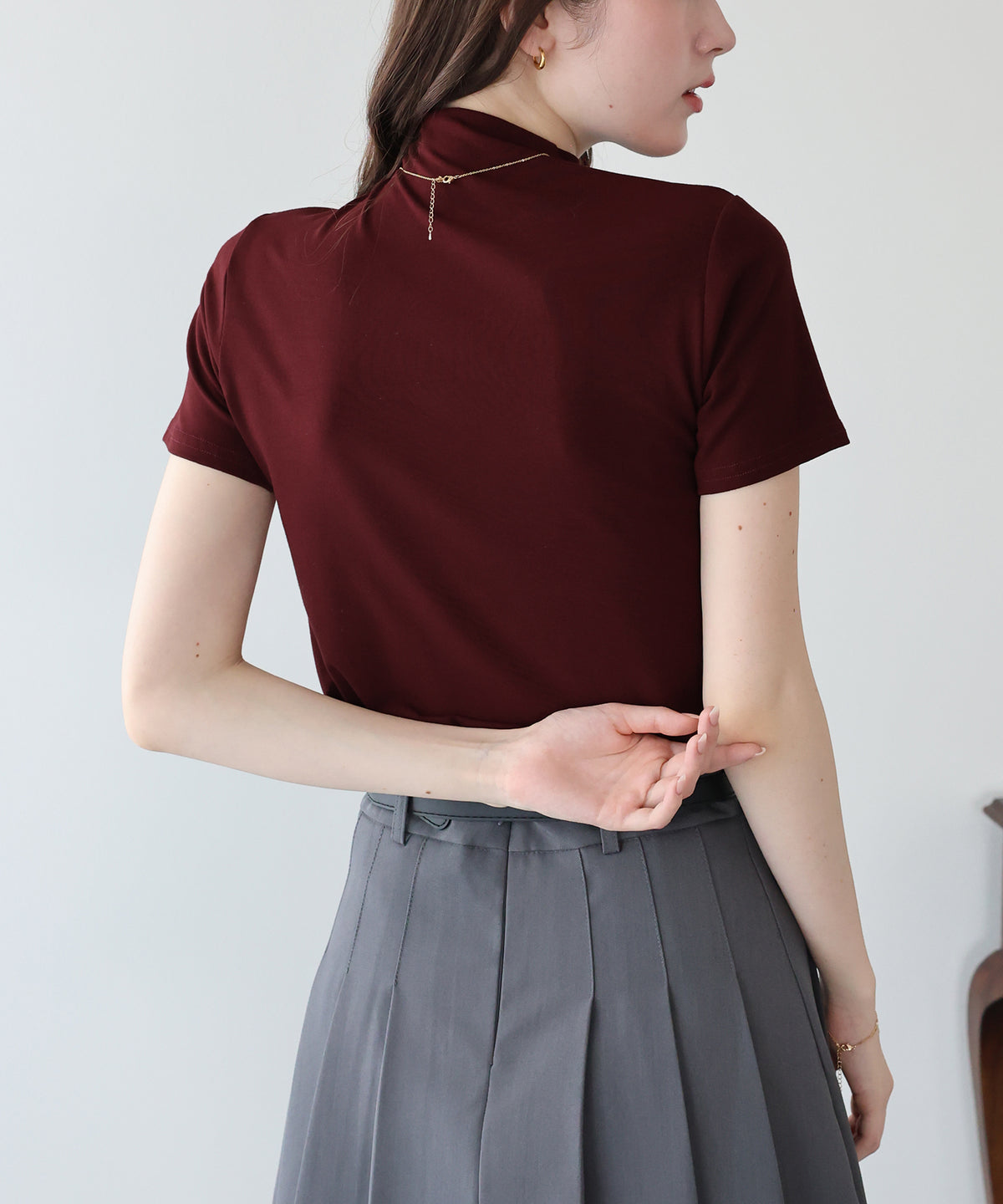 モックネックＴシャツ【メール便】