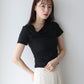 【TIME SALE】半袖アシメドレープTシャツ【ネコポス】
