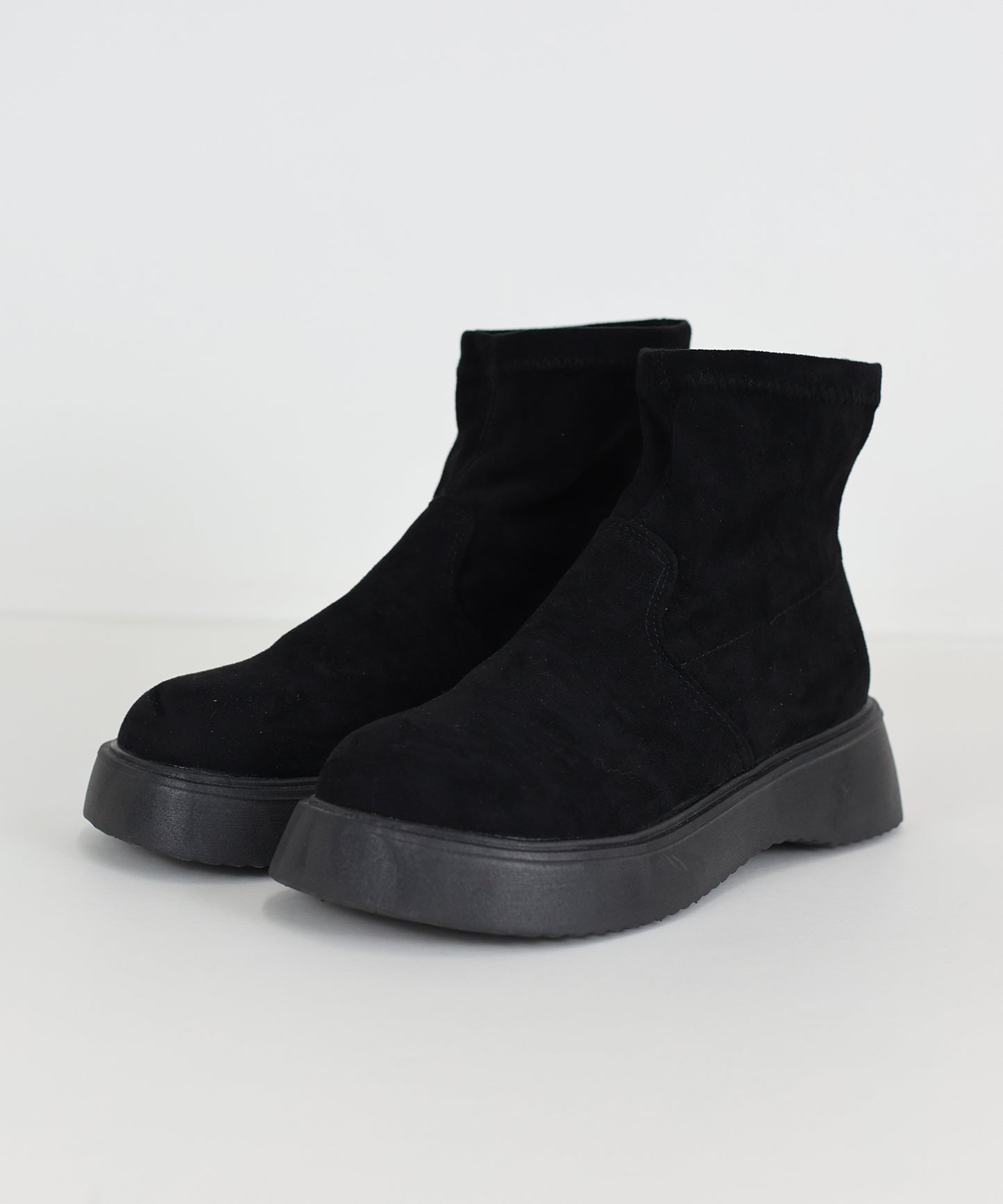 【早割5％OFF】スウェードソックスブーツ