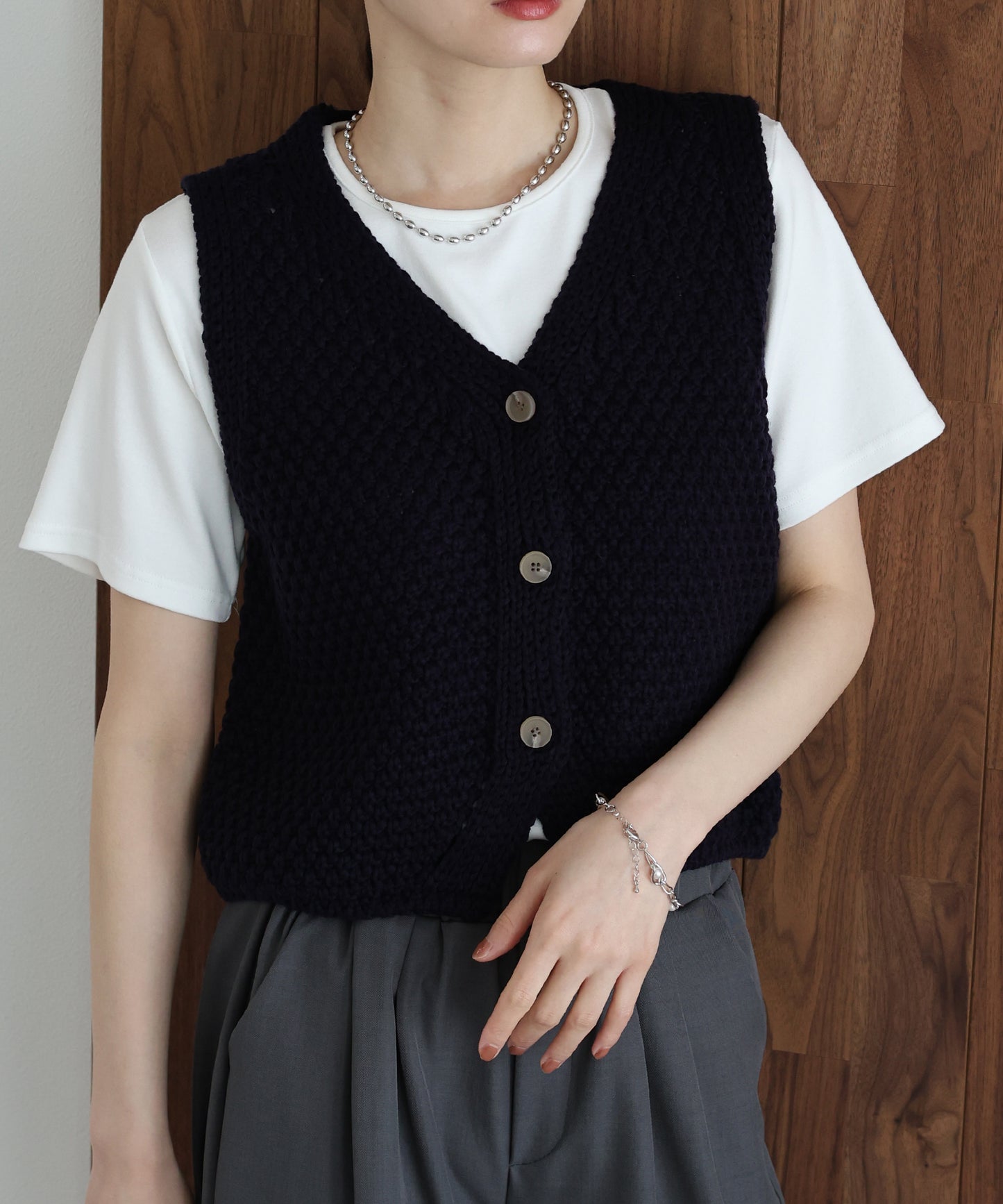 【早割5％OFF】ローゲージVネックベスト
