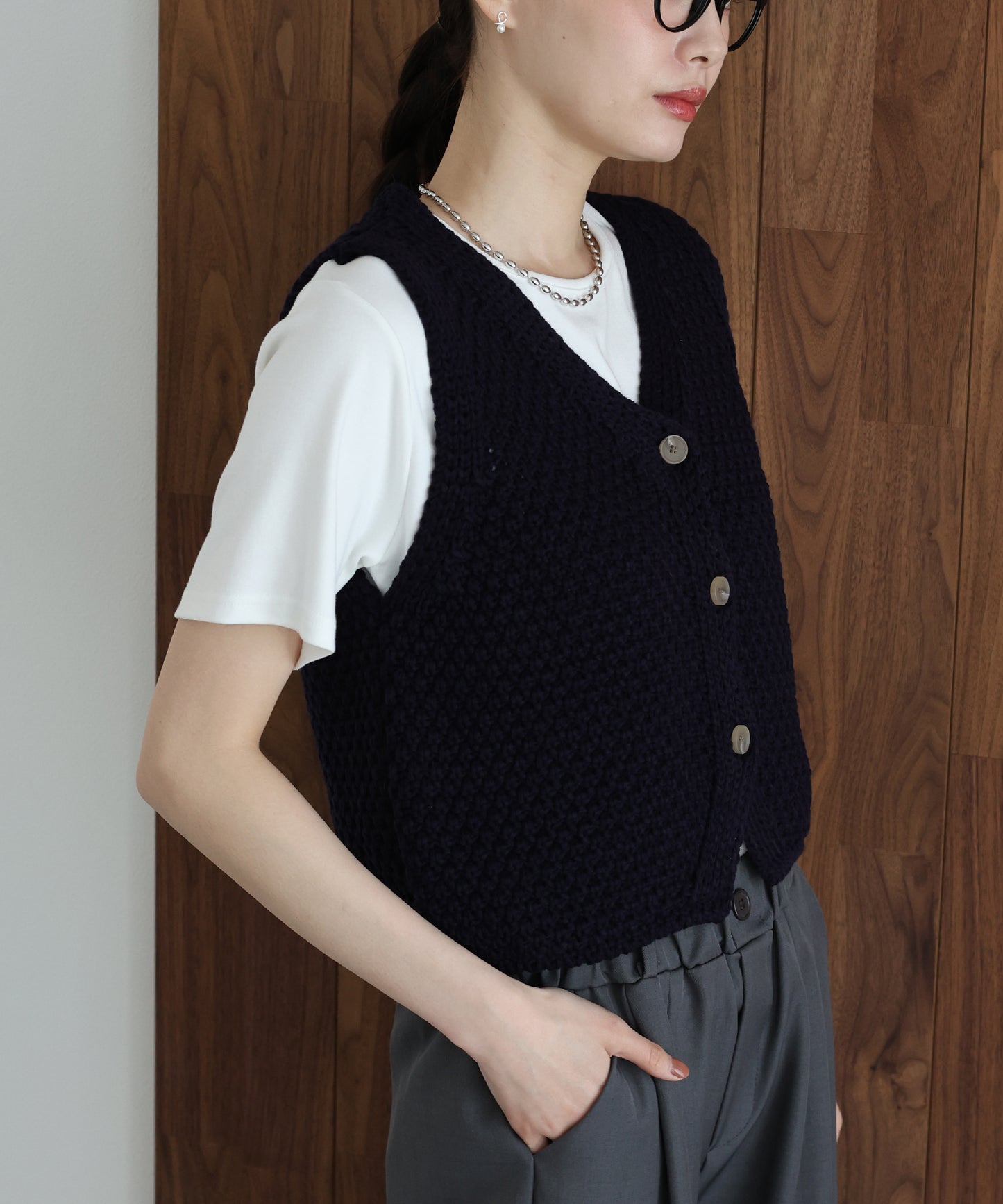 【早割5％OFF】ローゲージVネックベスト