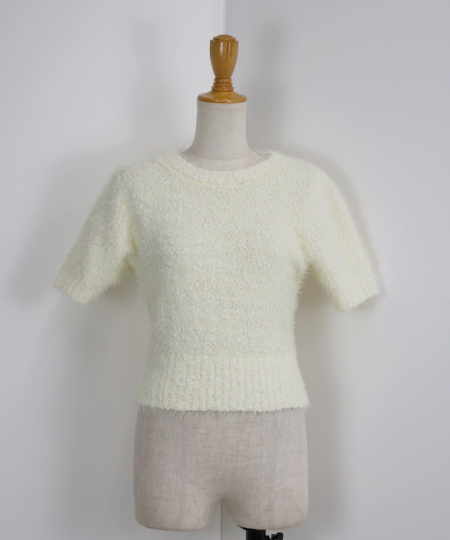 【TIME SALE】ぽこぽこシャギー半袖ニット