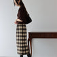 【TIME SALE】チェックロングタイトスカート