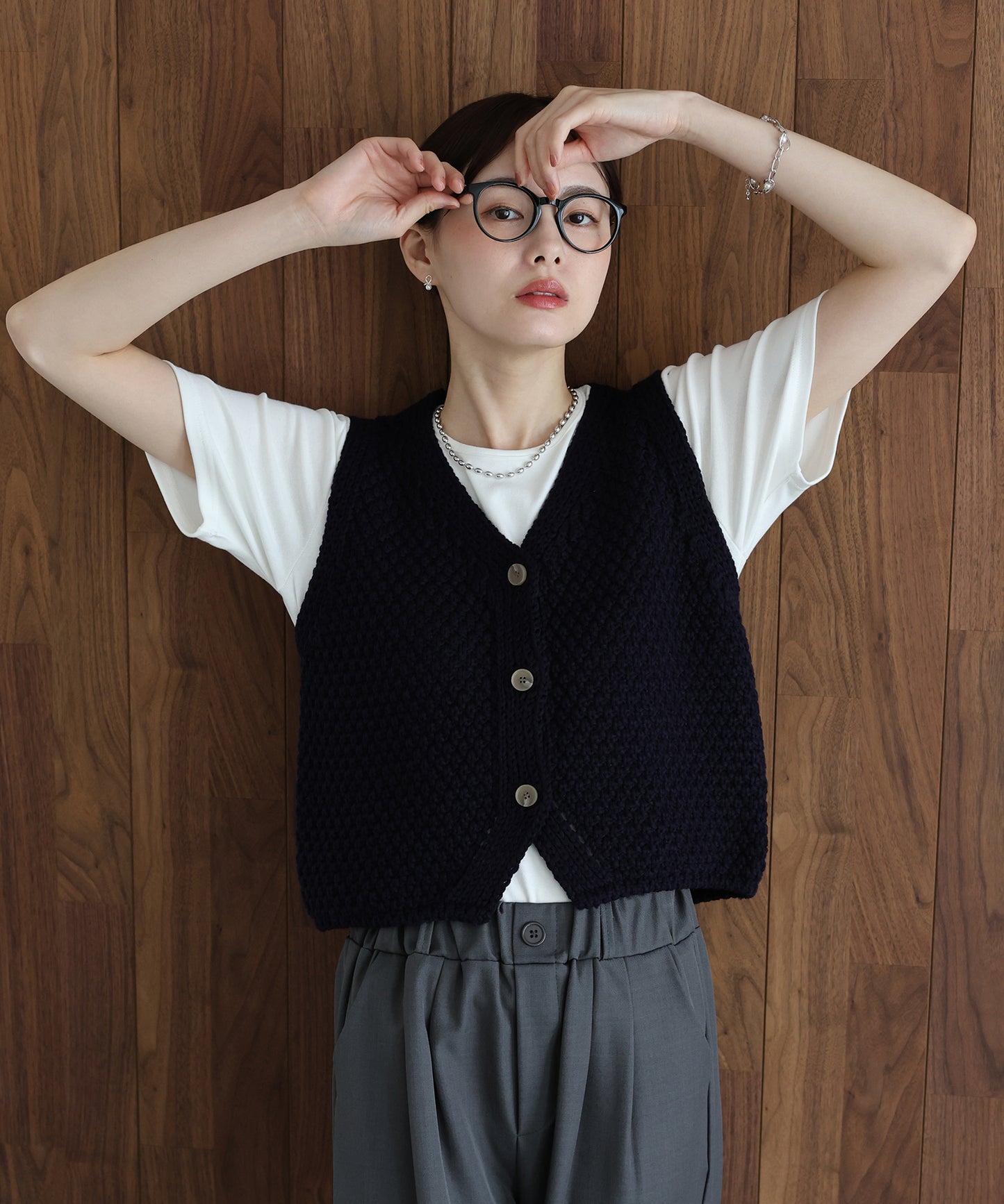 【早割5％OFF】ローゲージVネックベスト