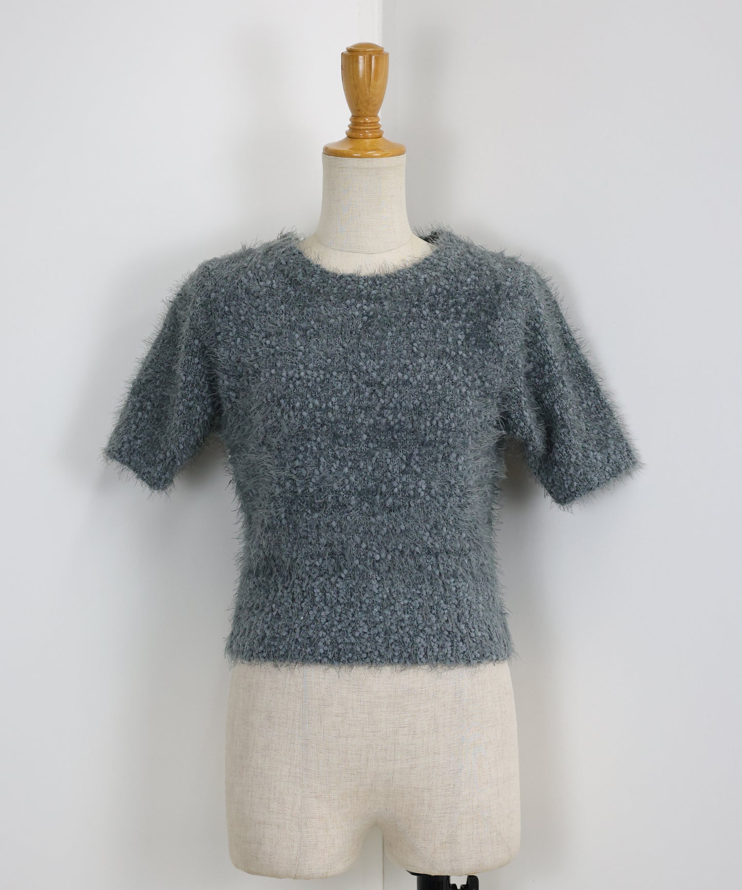 【TIME SALE】ぽこぽこシャギー半袖ニット