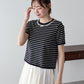 【SALE】レースリボンボーダーニット