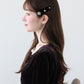 ベロアビジューヘアピン【メール便】