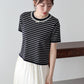 【SALE】レースリボンボーダーニット