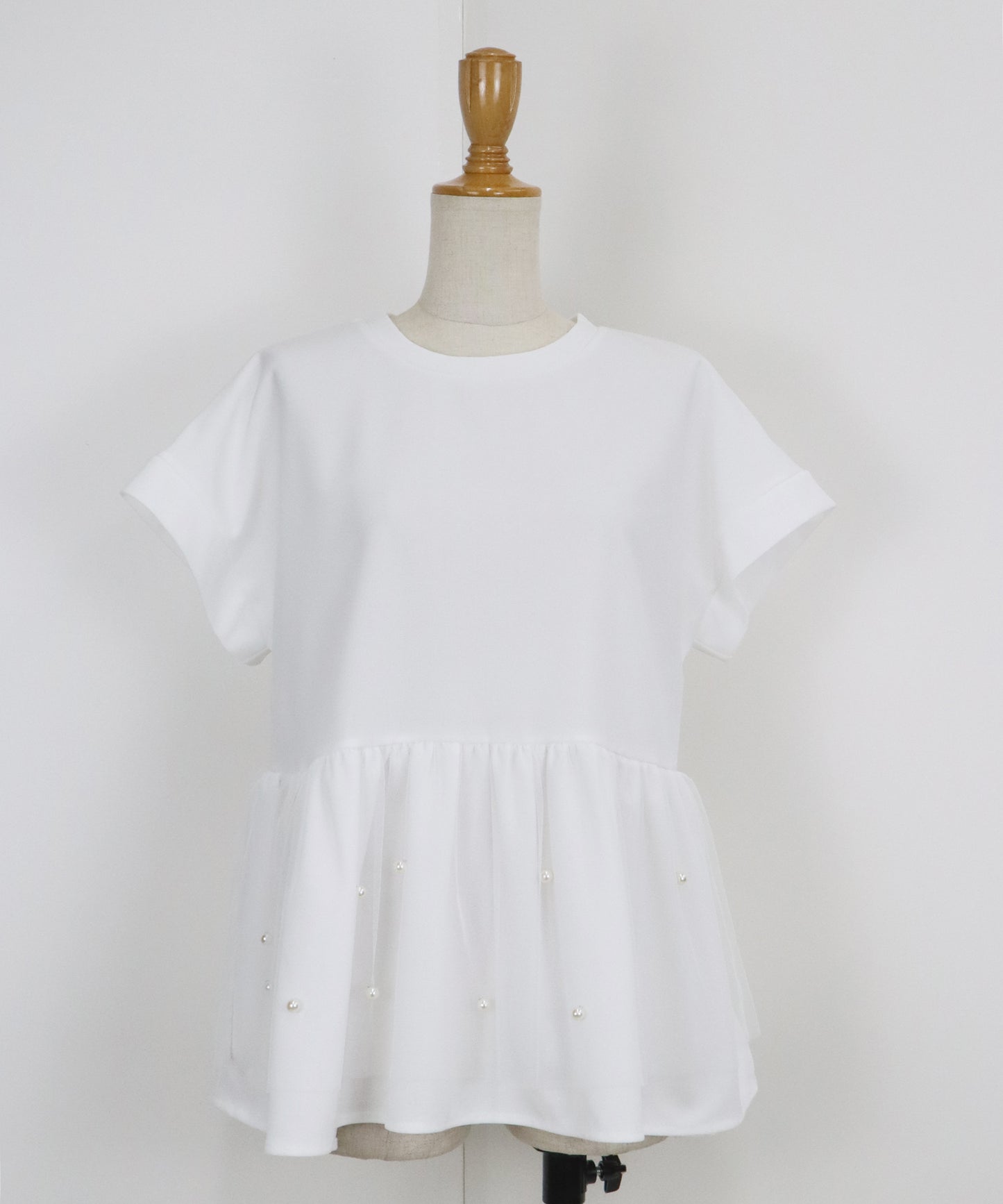 【TIME SALE】ペプラム切替カットソー