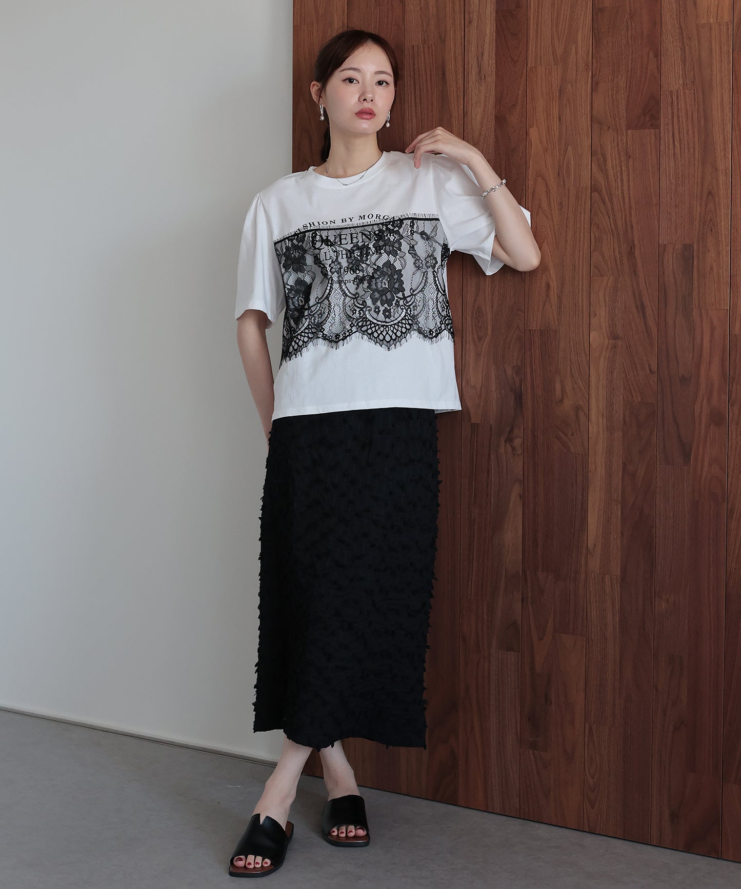 レースドッキングロゴTシャツ【メール便】