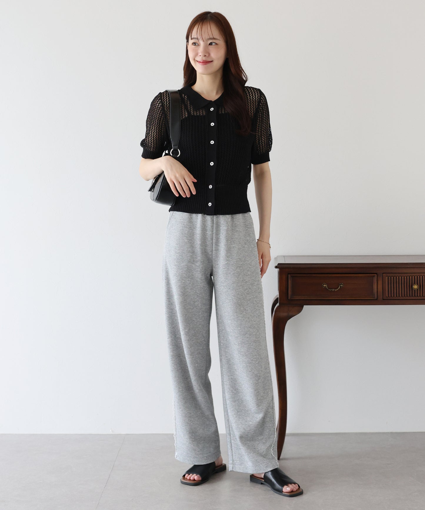 【TIME SALE】メッシュポロニット