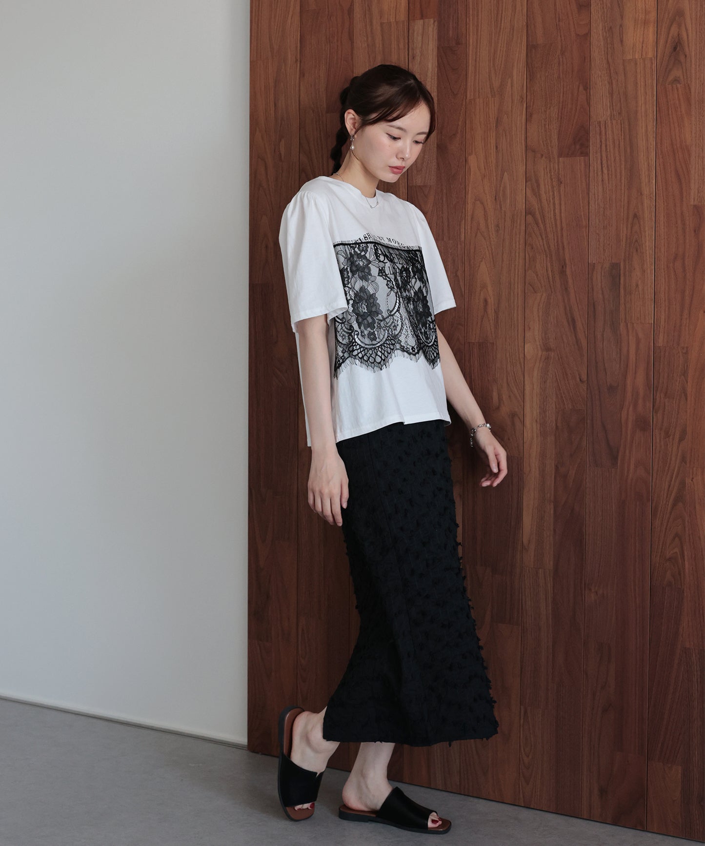 レースドッキングロゴTシャツ【メール便】