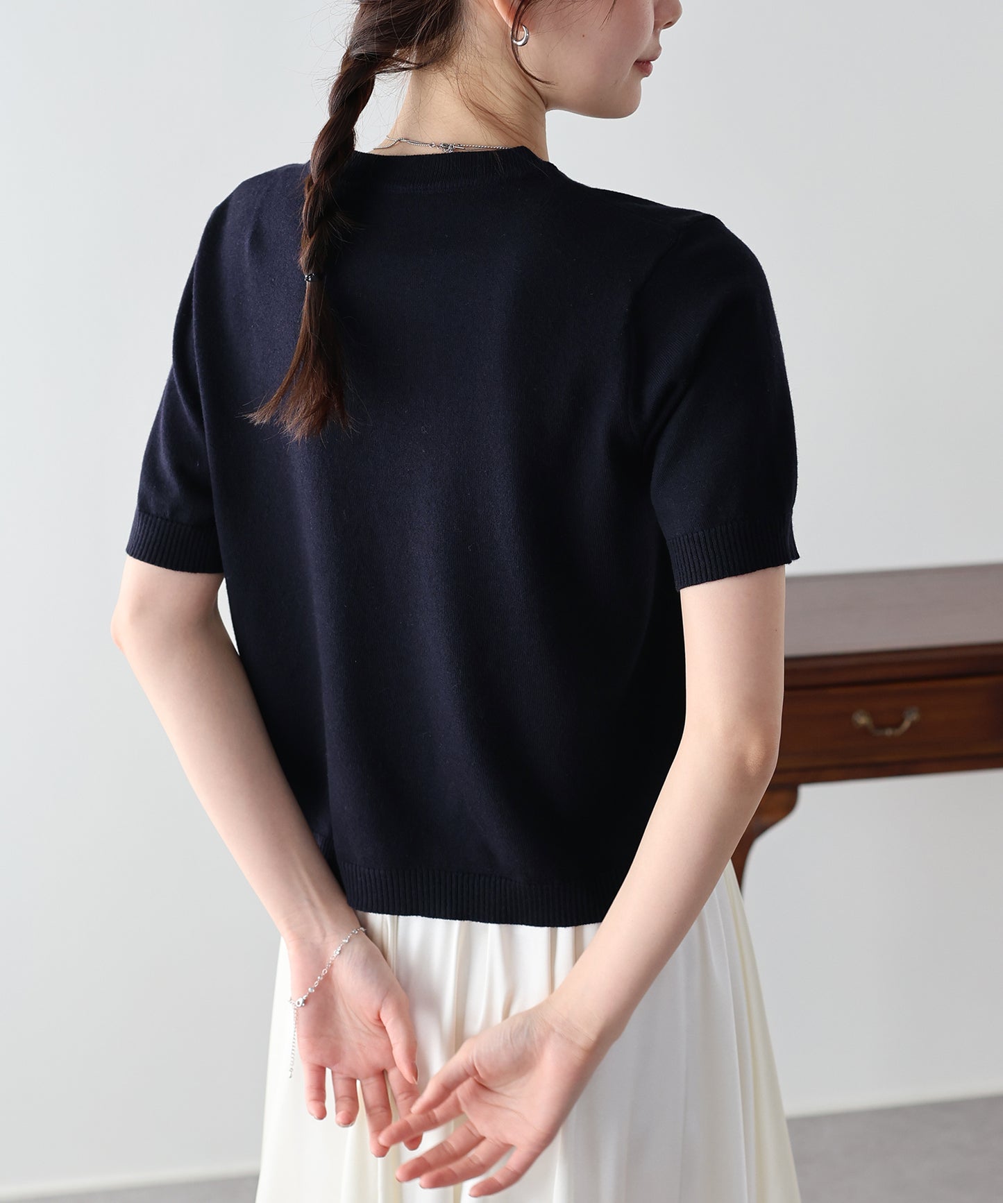 【早割5％OFF】レースリボンニット