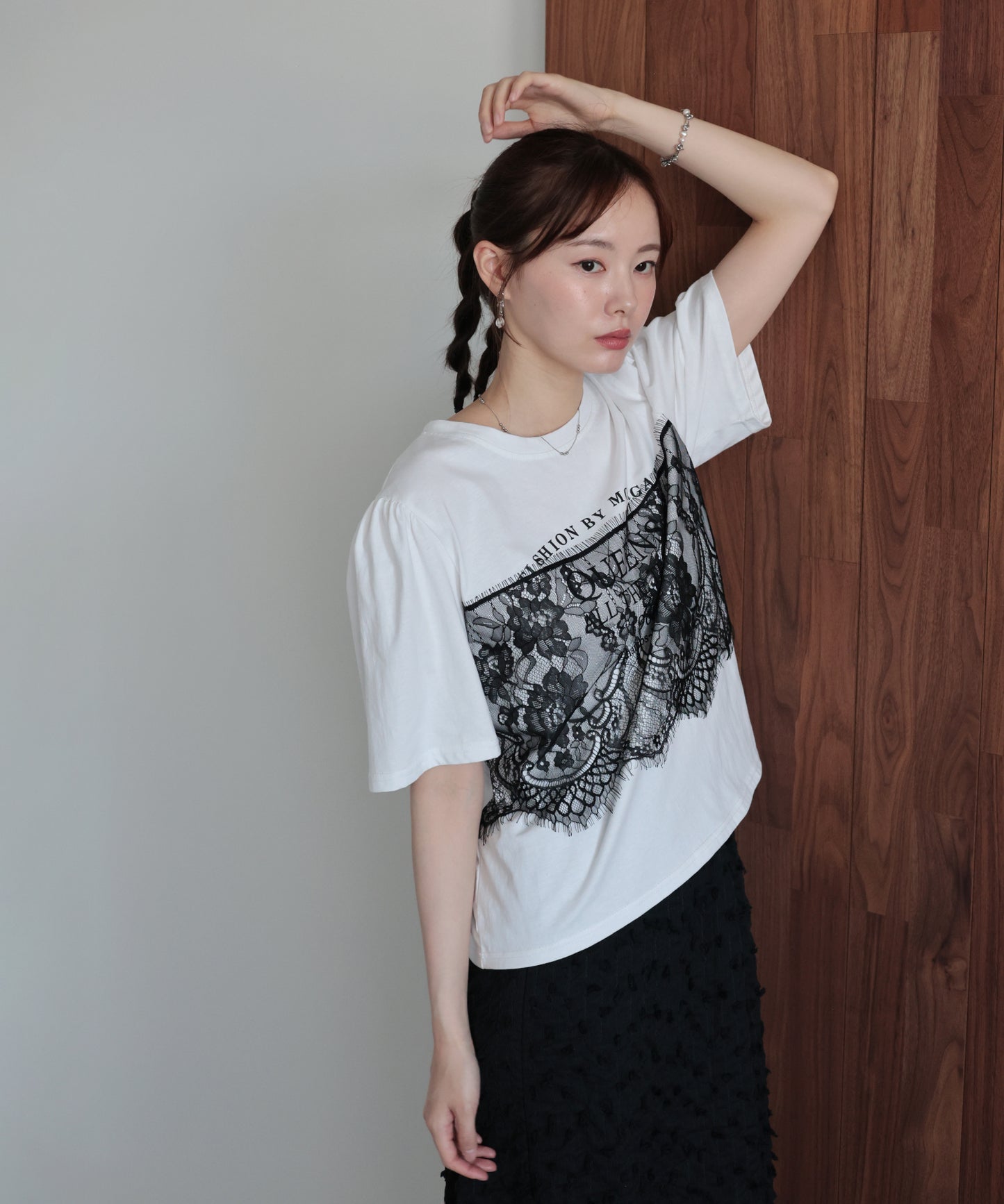 レースドッキングロゴTシャツ【メール便】