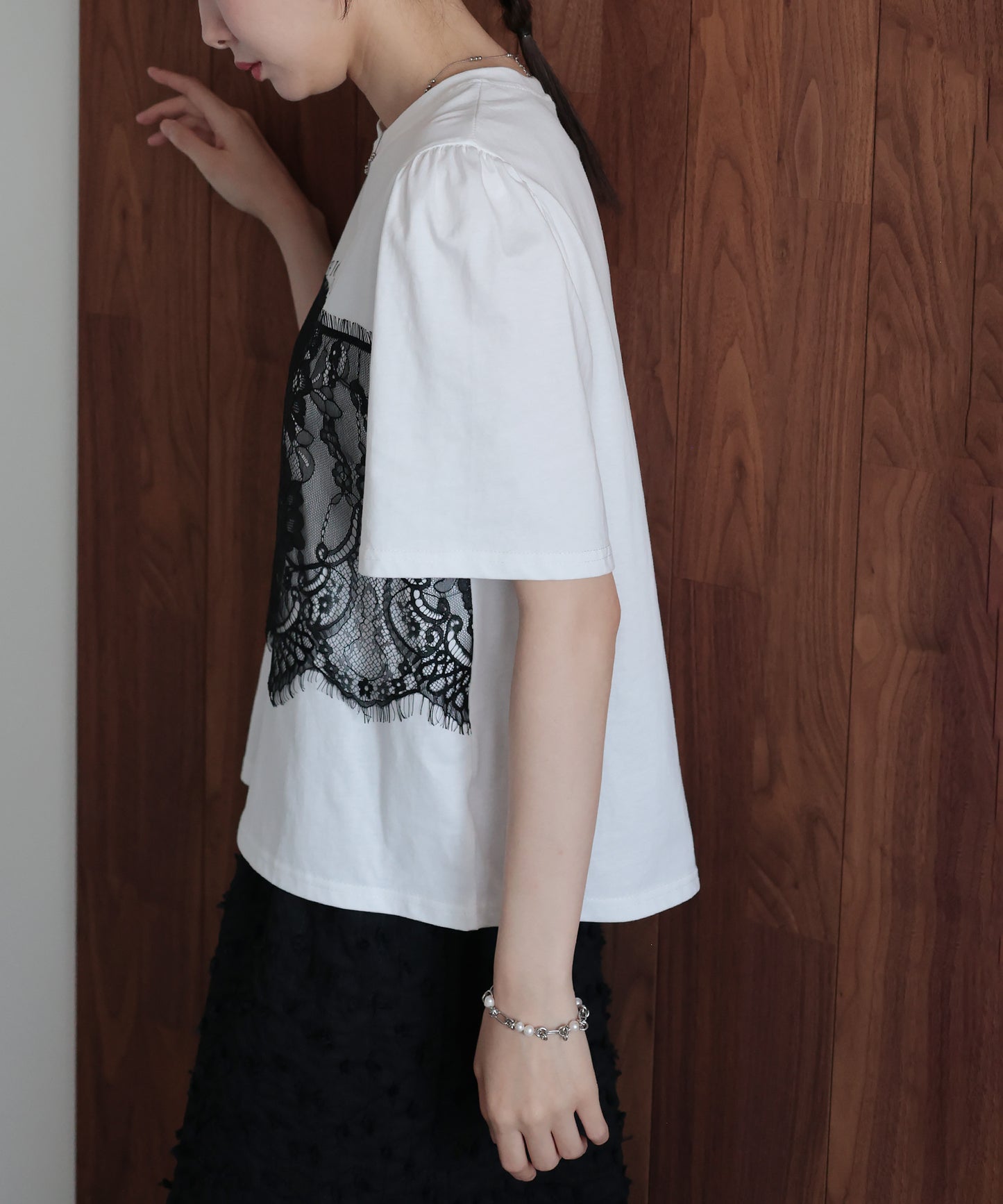 レースドッキングロゴTシャツ【メール便】