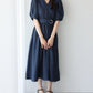 【SALE】デニムライクカシュクールワンピース