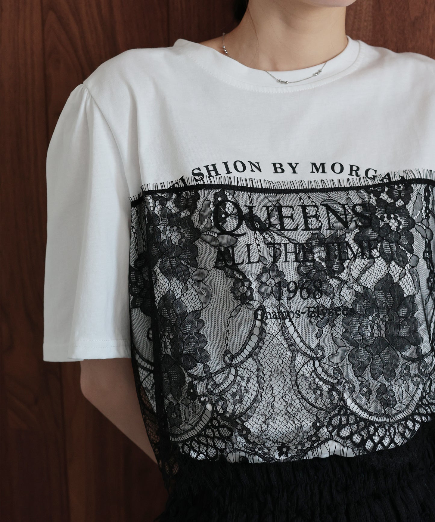 レースドッキングロゴTシャツ【メール便】