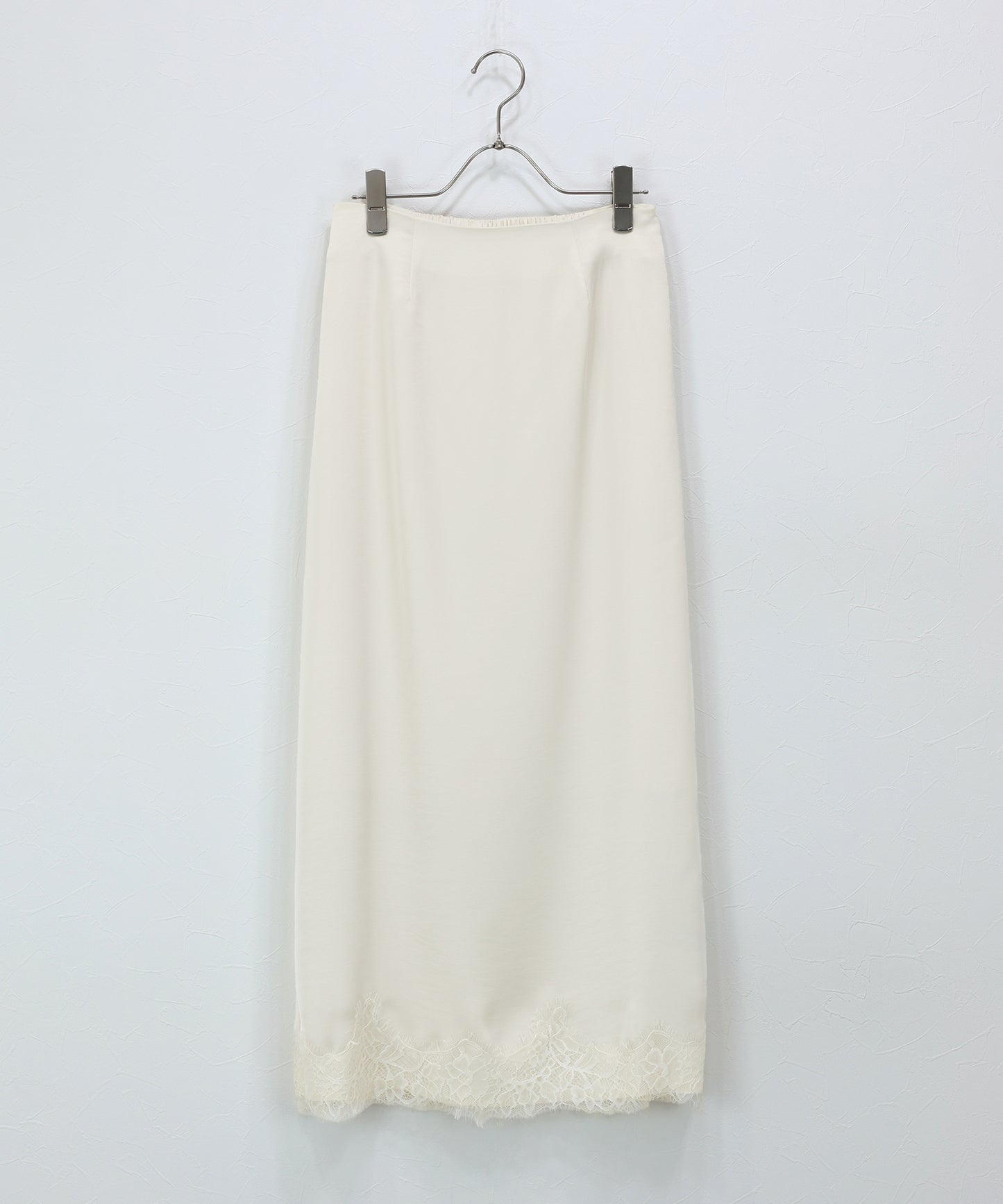【早割5％OFF】ヘムレースサテンスカート