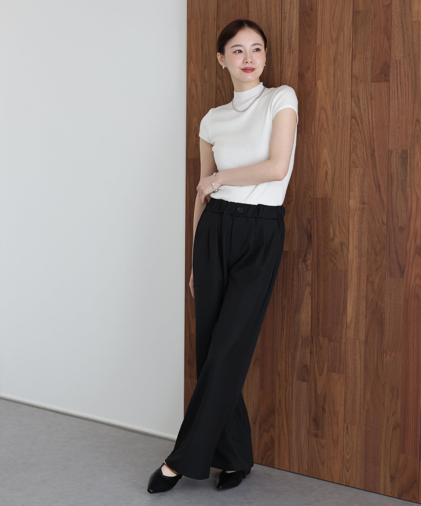 【早割5％OFF】ウエストゴムタックスラックス